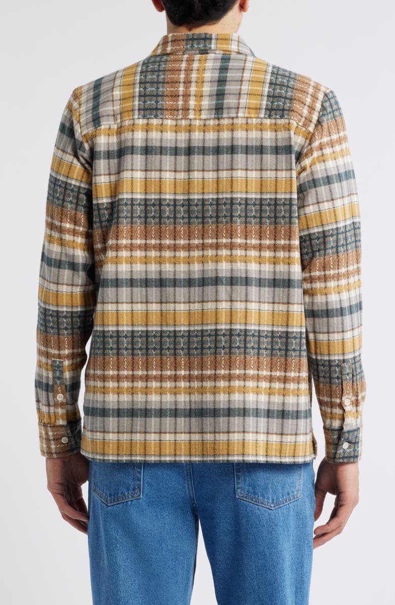 Percival Consign Ashdown Embroidered Flannel Button-Up Shirt, Alternate, color,