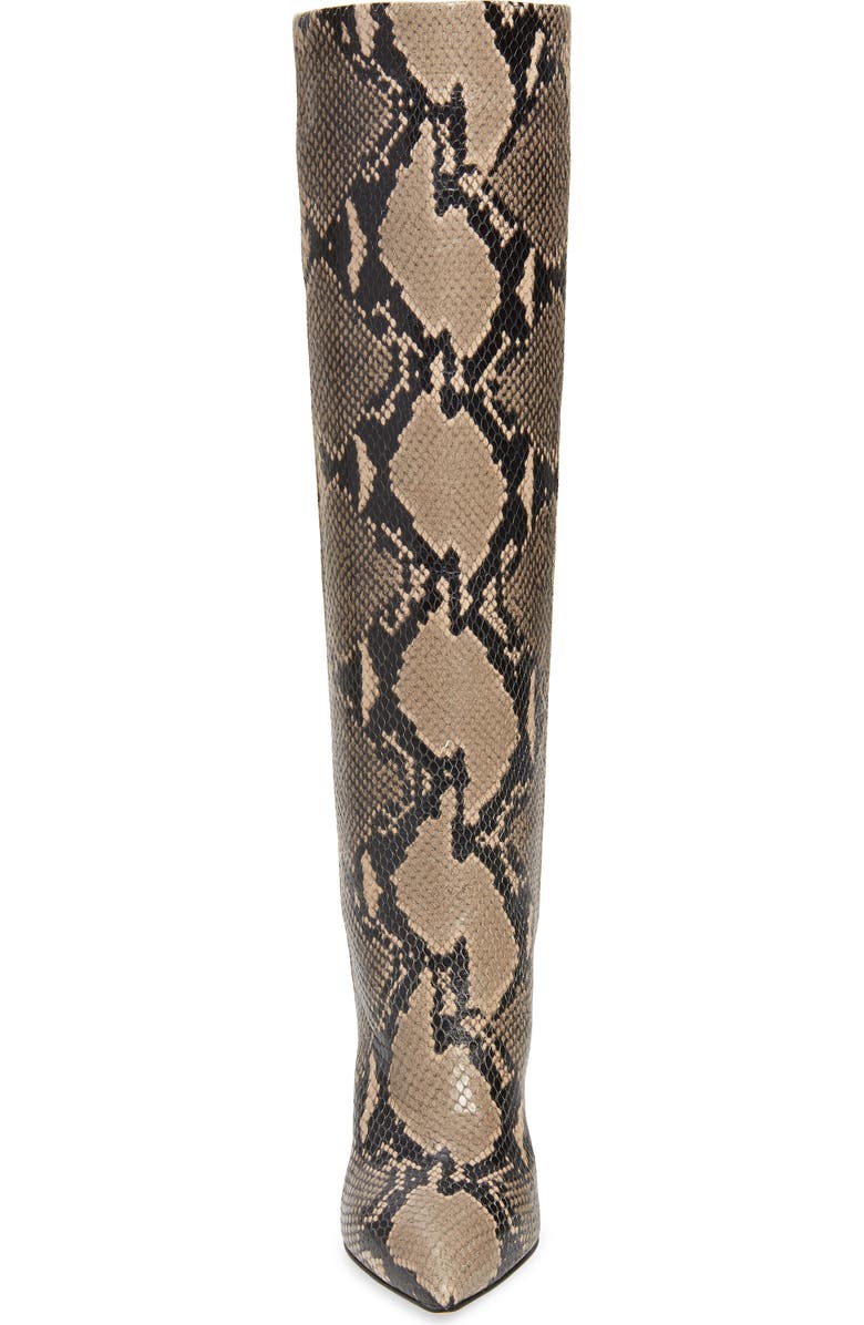 Paris Texas Python Embossed Knee High Boots, Alternate, color,