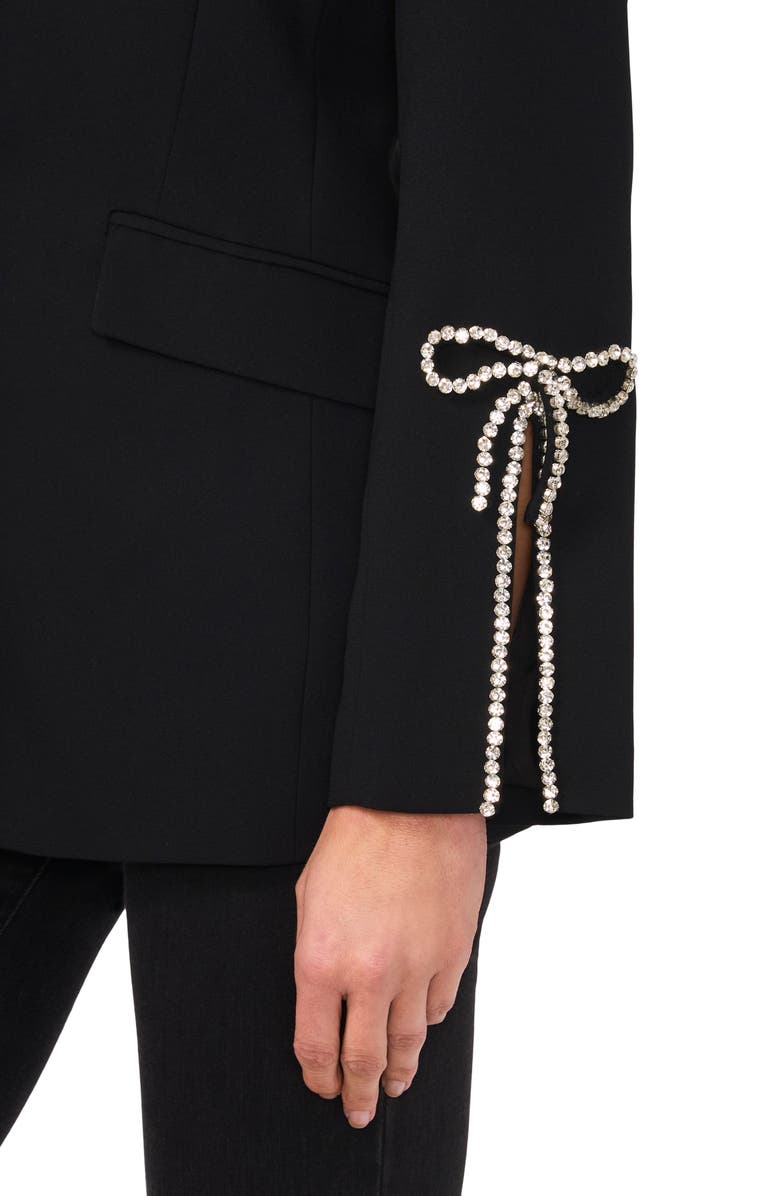 CeCe Rhinestone Bow Cuff Blazer, Alternate, color, 