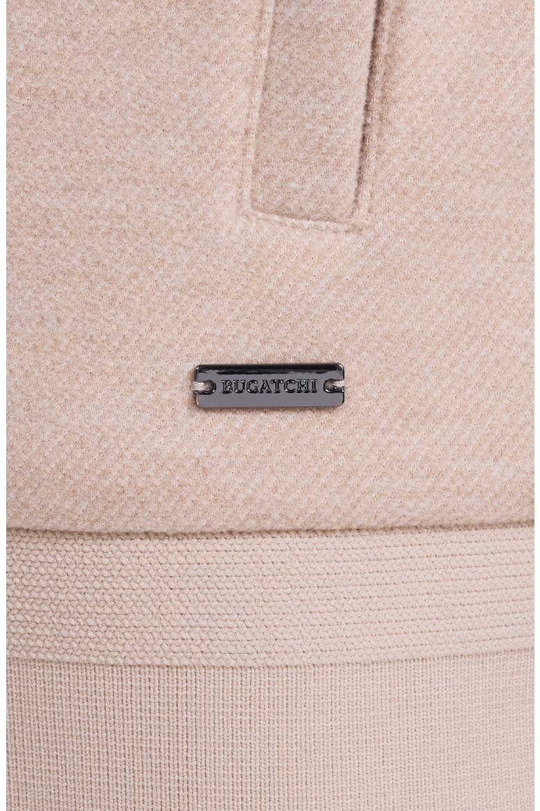 Full Zip Knit Bomber Jacket, Alternate, color, SAND