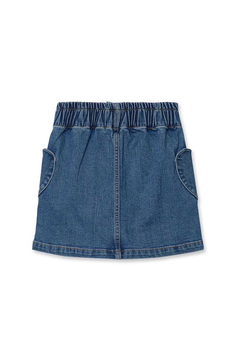 Girls Denim Skirt With Pockets, Alternate, color, Legend