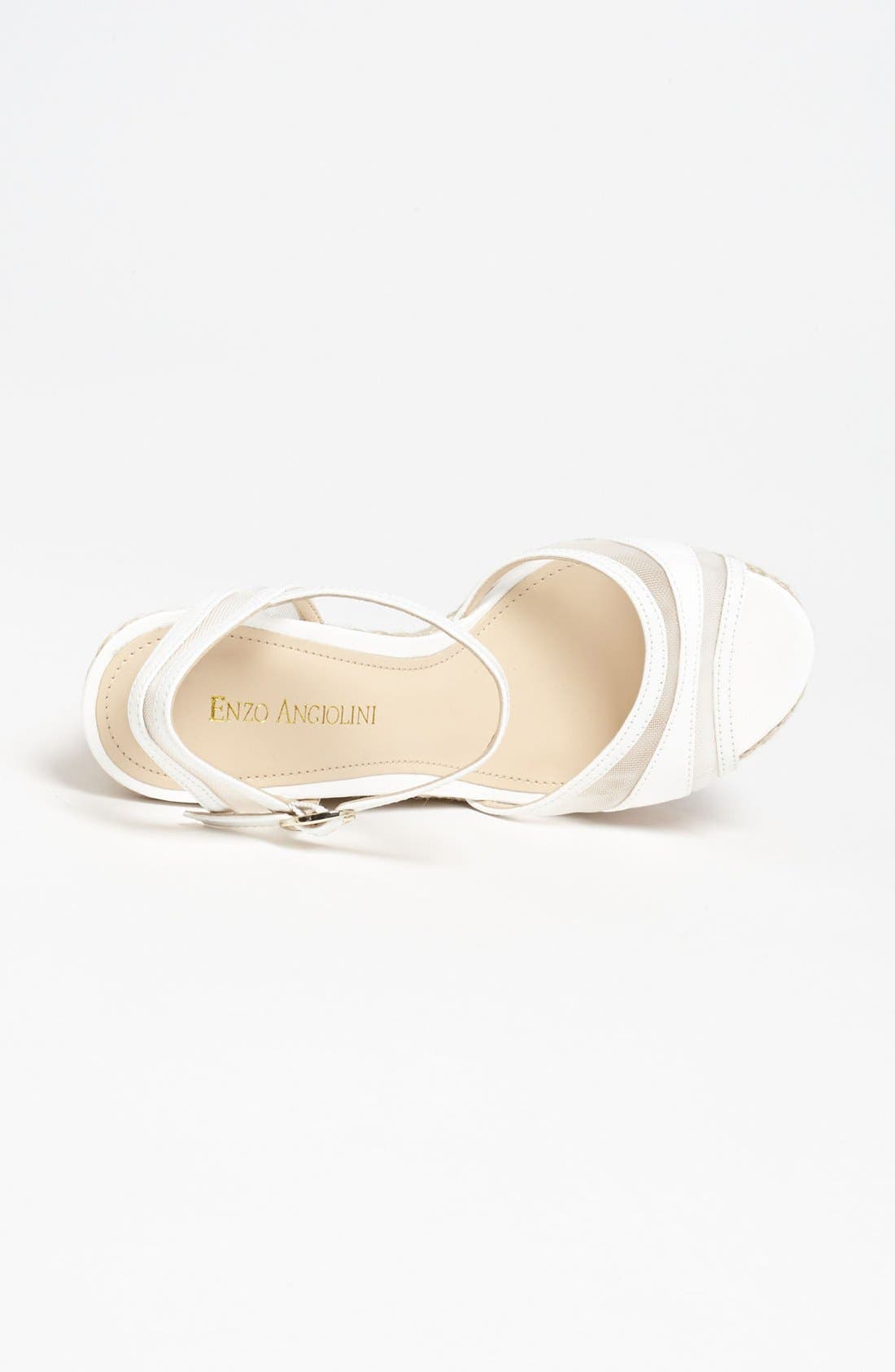 'Zosima' Sandal, Alternate, color, WHITE