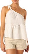 Petal & Pup Wanda One-Shoulder Woven Top