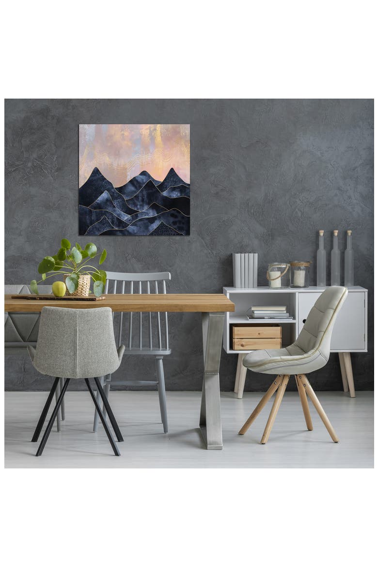 Mountainscape by Elisabeth Fredriksson Canvas Wall Art, Alternate, color, BLUE