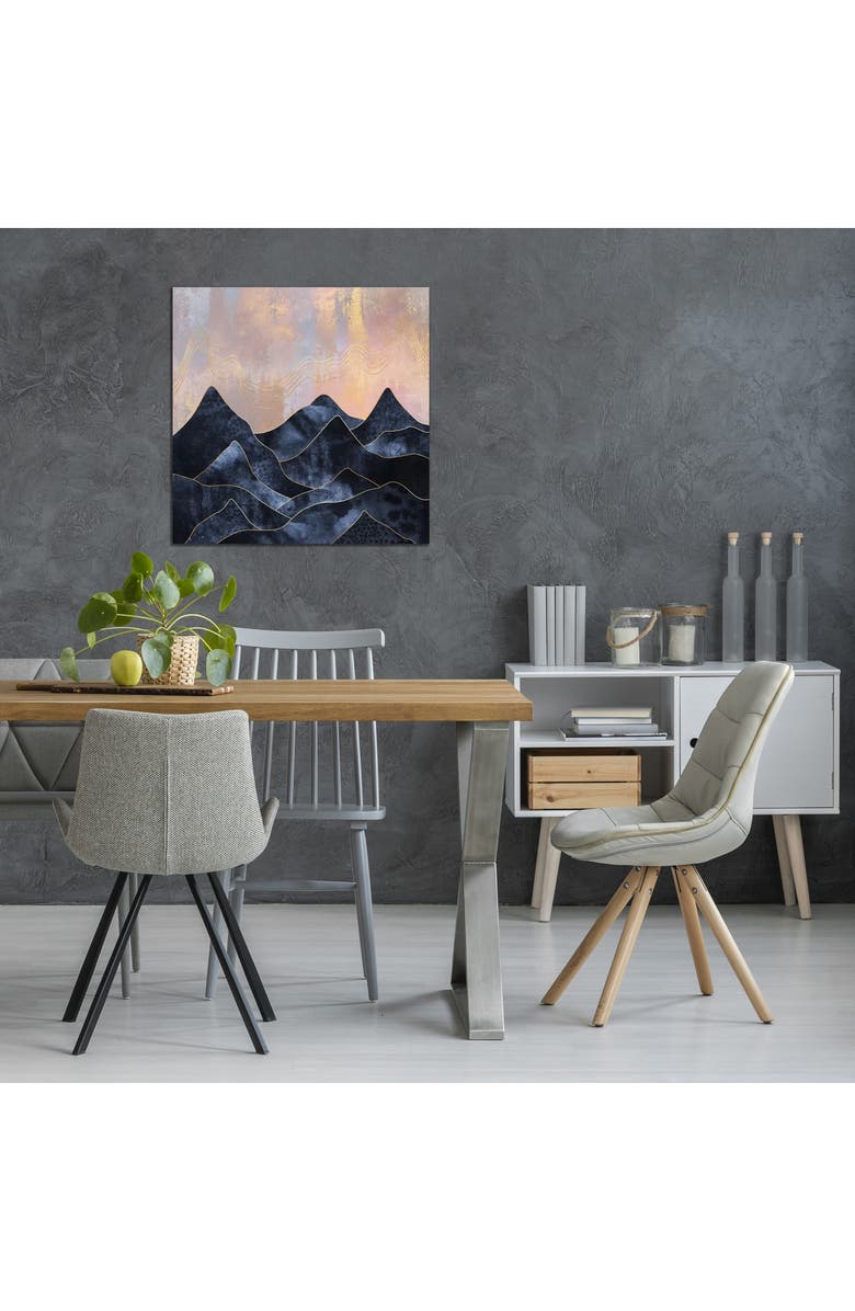 iCanvas Mountainscape by Elisabeth Fredriksson Canvas Wall Art, Alternate, color, Blue