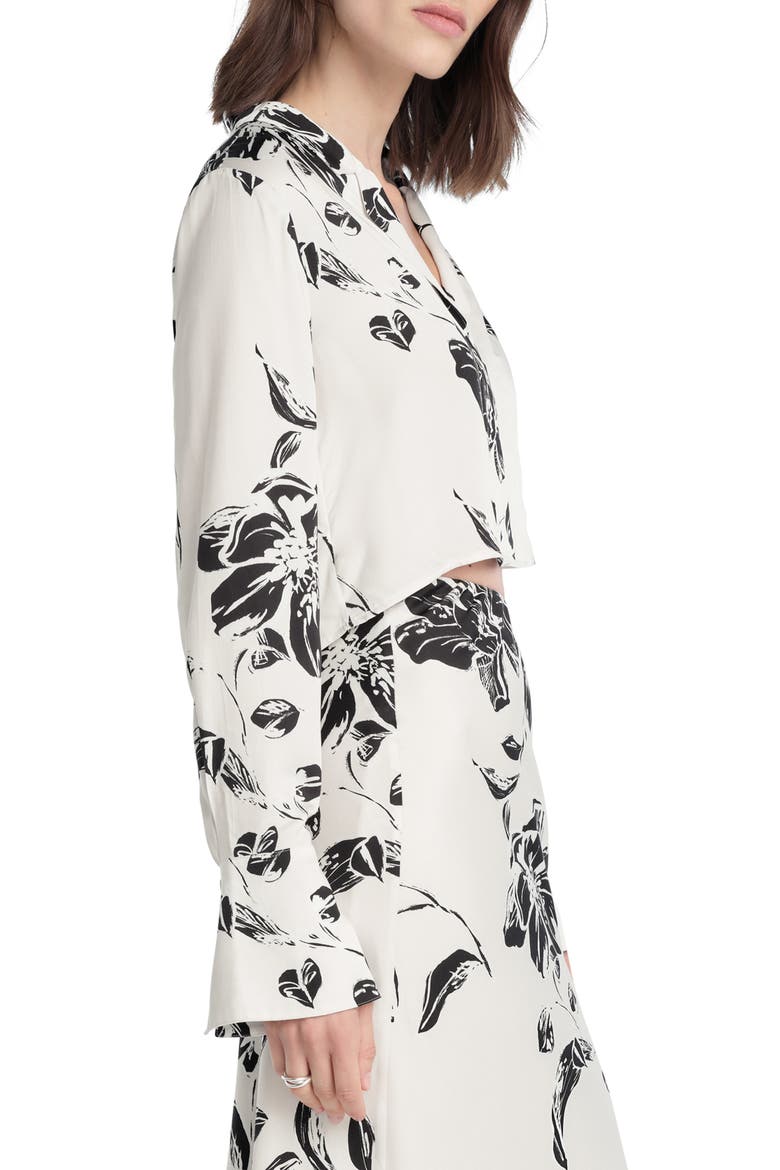 The Cropped Lily Print Top, Alternate, color, VINTAGE FLORAL