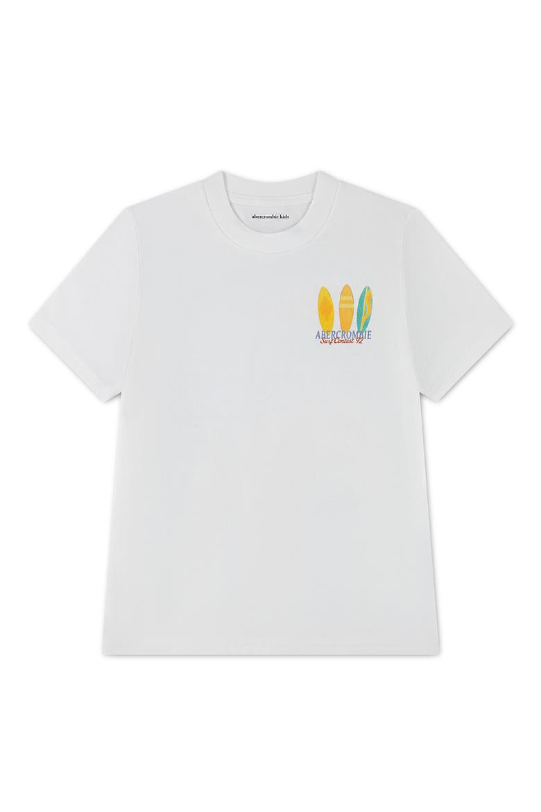 Kids' Amalfi Coast Surf Contest Graphic T-Shirt, Main, color, BRIGHT WHITE
