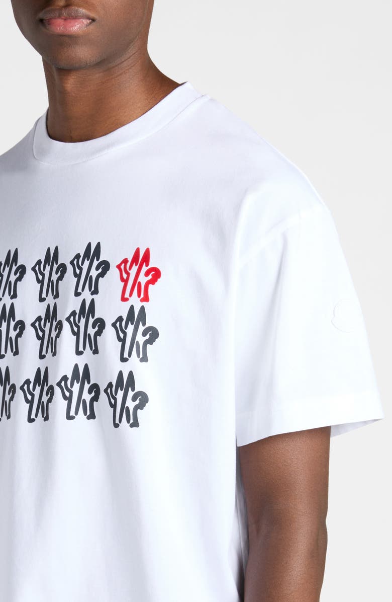Moncler Cockerel Logo Cotton Graphic T-Shirt, Alternate, color, 