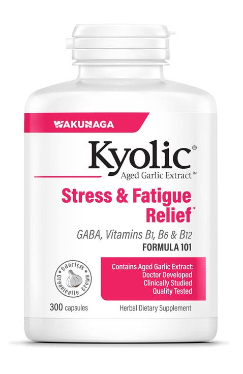Aged Garlic Extract Formula 101, Stress and Fatigue Relief, capsules 300 Count