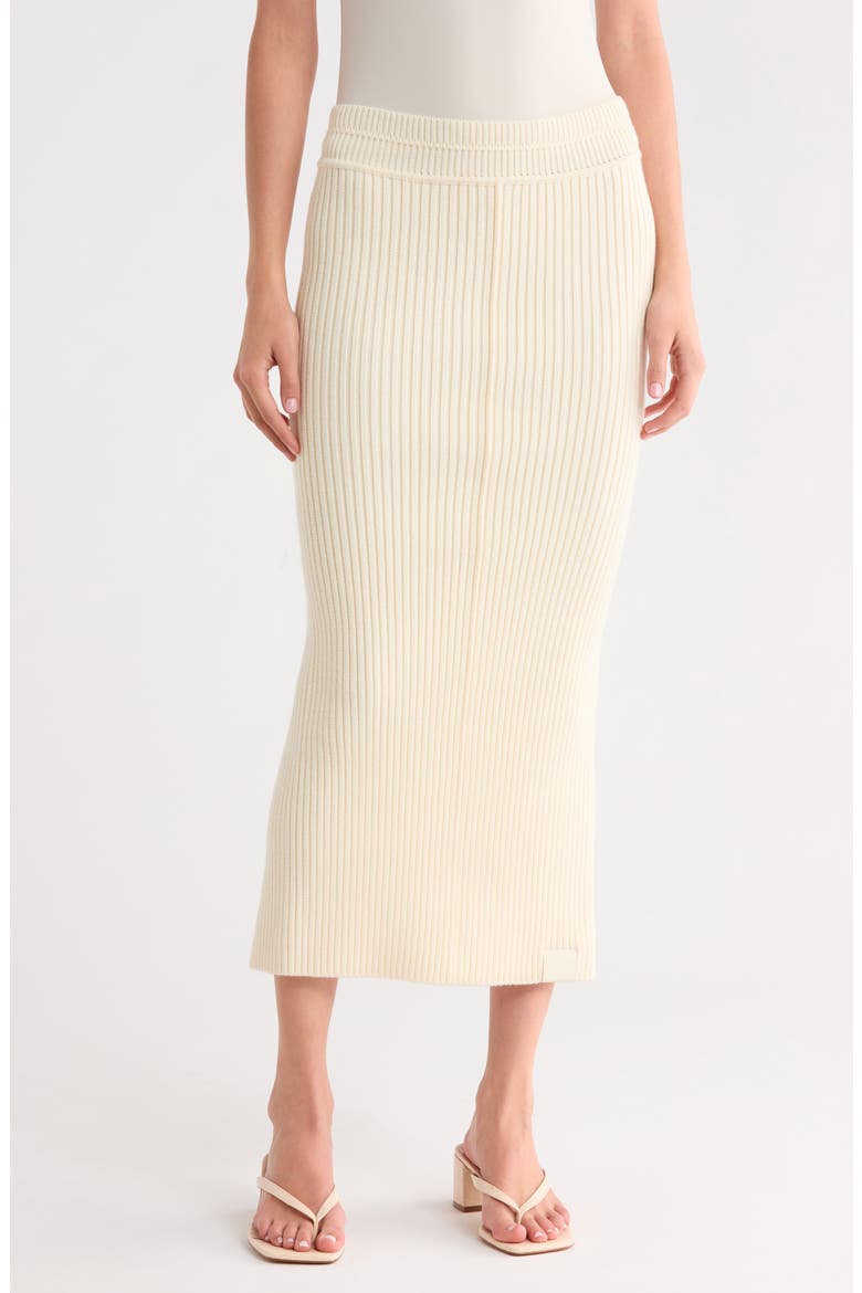 Ribbed Tube Skirt, Main, color, IVORY