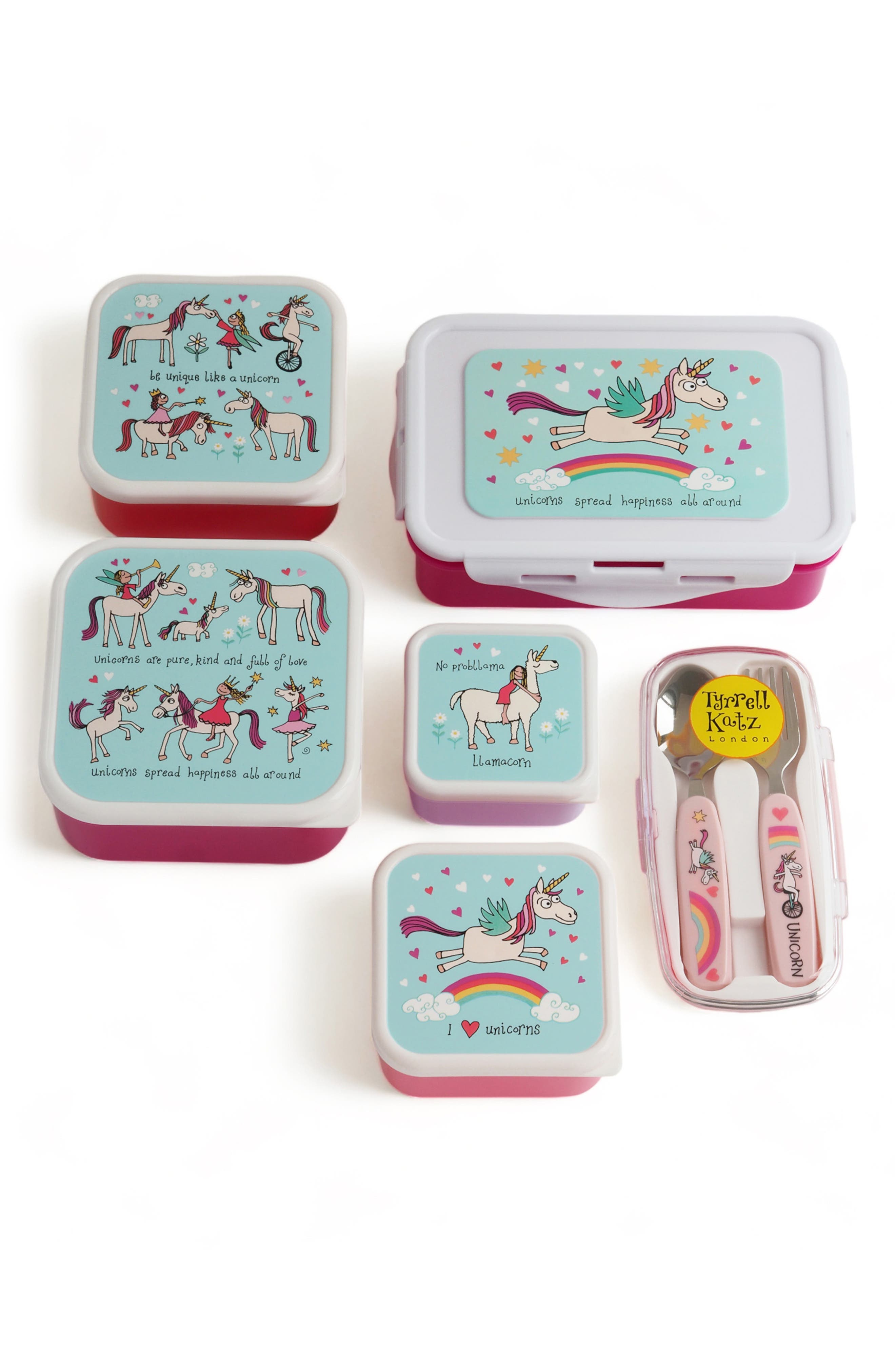 TYRELL KATZ Kids' 7-Piece Bento Box Lunch Set