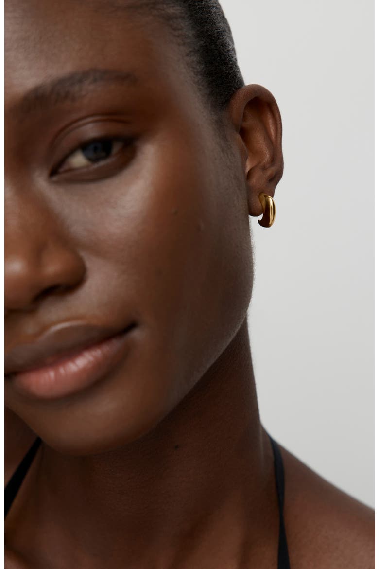 Odyssey Huggie Hoop Earrings, Alternate, color, 18K GOLD VERMEIL