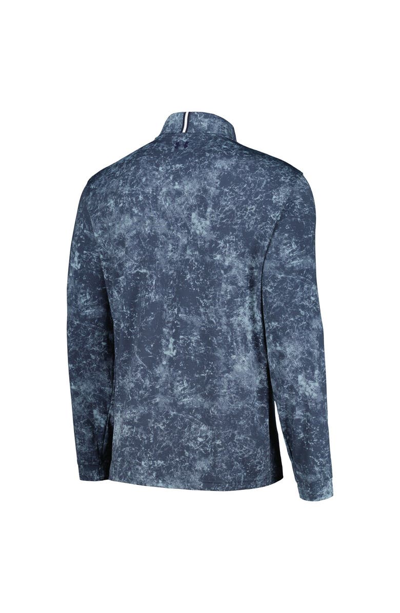 Under Armour Men's Under Armour Navy THE PLAYERS Playoff 3.0 Print Quarter-Zip Top, Alternate, color, 