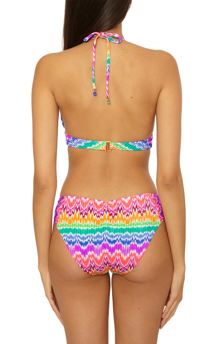 Becca Rio Hipster Bikini Bottoms, Alternate, color, Pink Multi