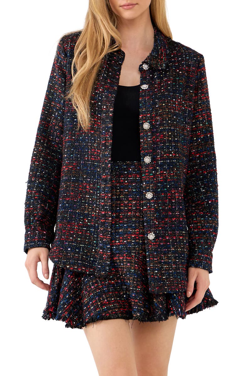 Grey Lab Tweed Shirt, Main, color,