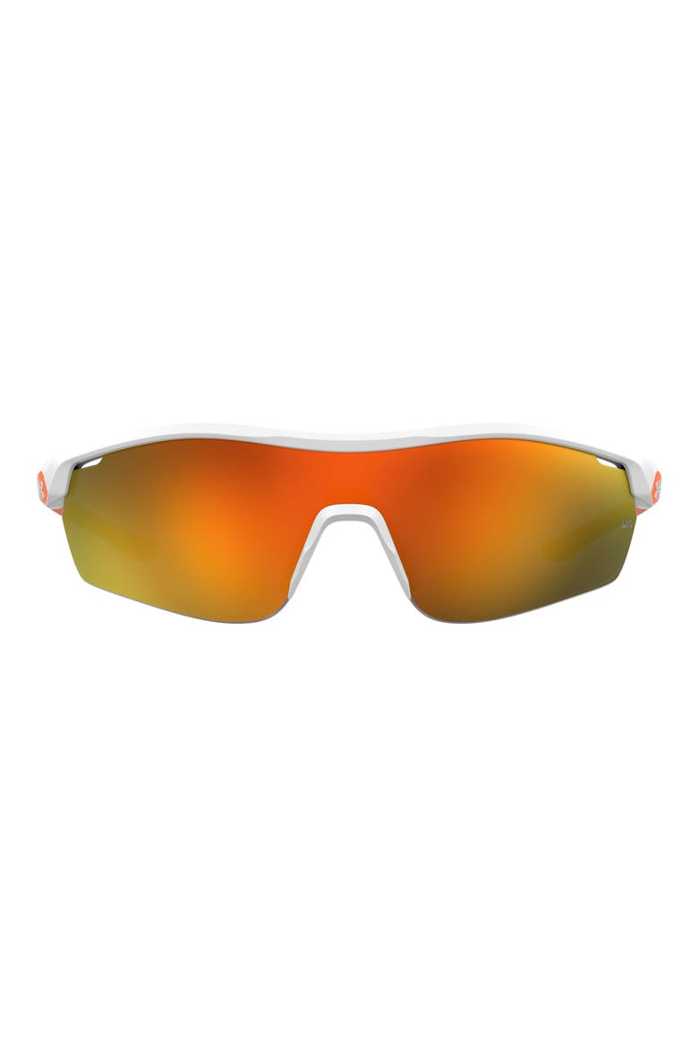 99mm Gradient Mask Sunglasses, Main, color, WHITE ORANGE