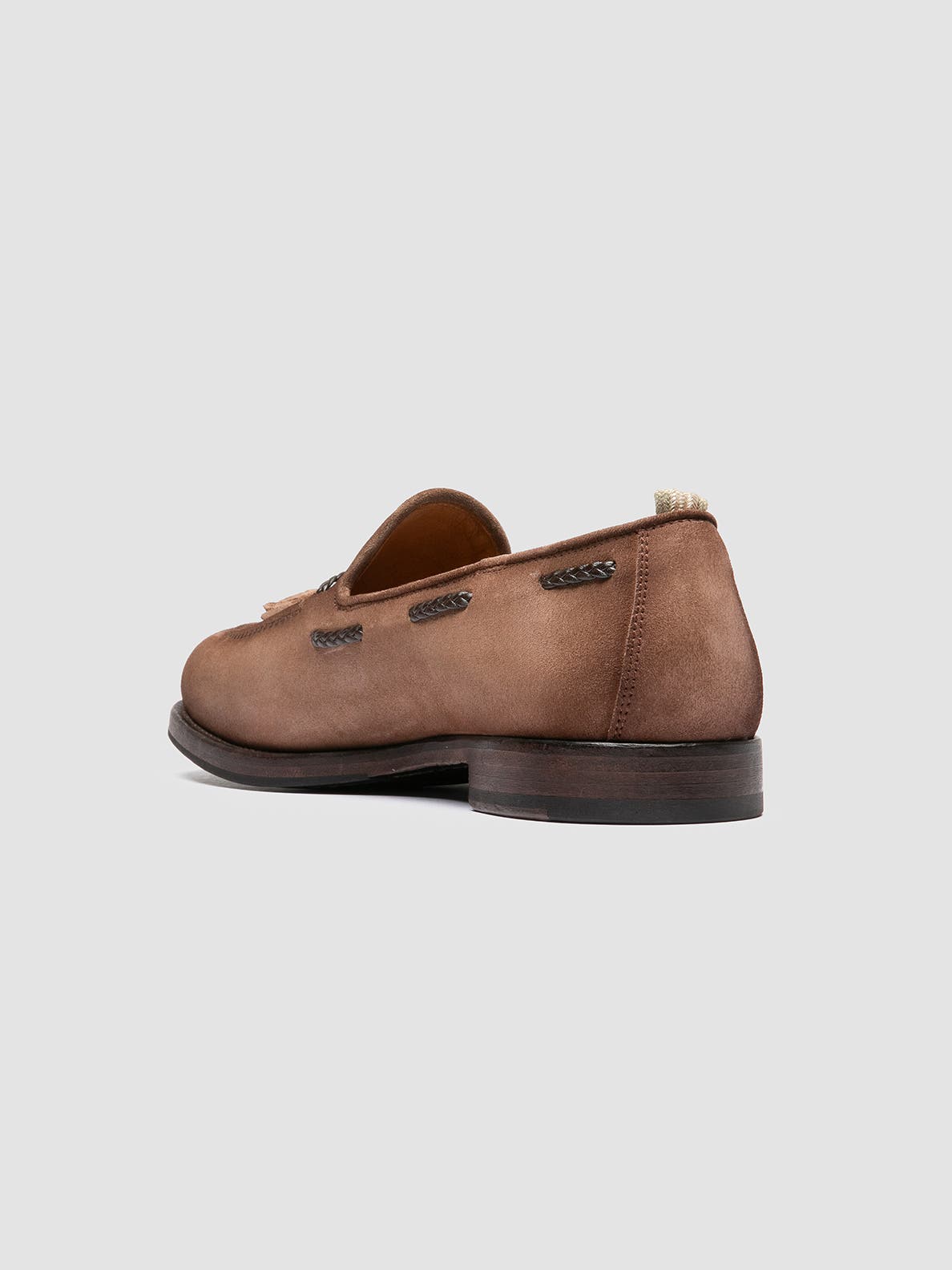 Ivies 002 Leather Tassel Loafers, Alternate, color, Taupe