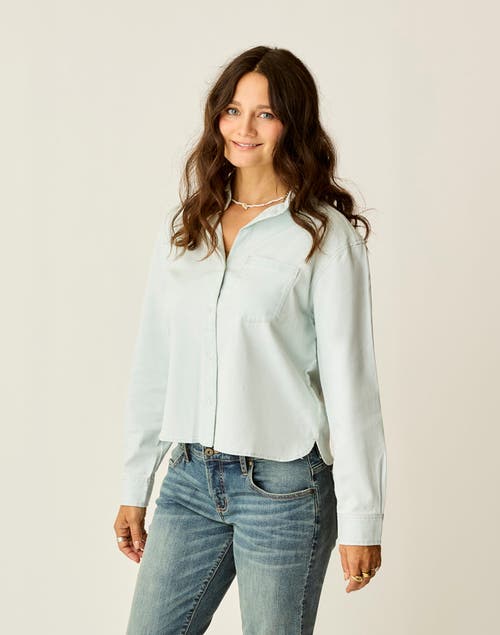 Carve Designs Claire Twill Shirt In Blue