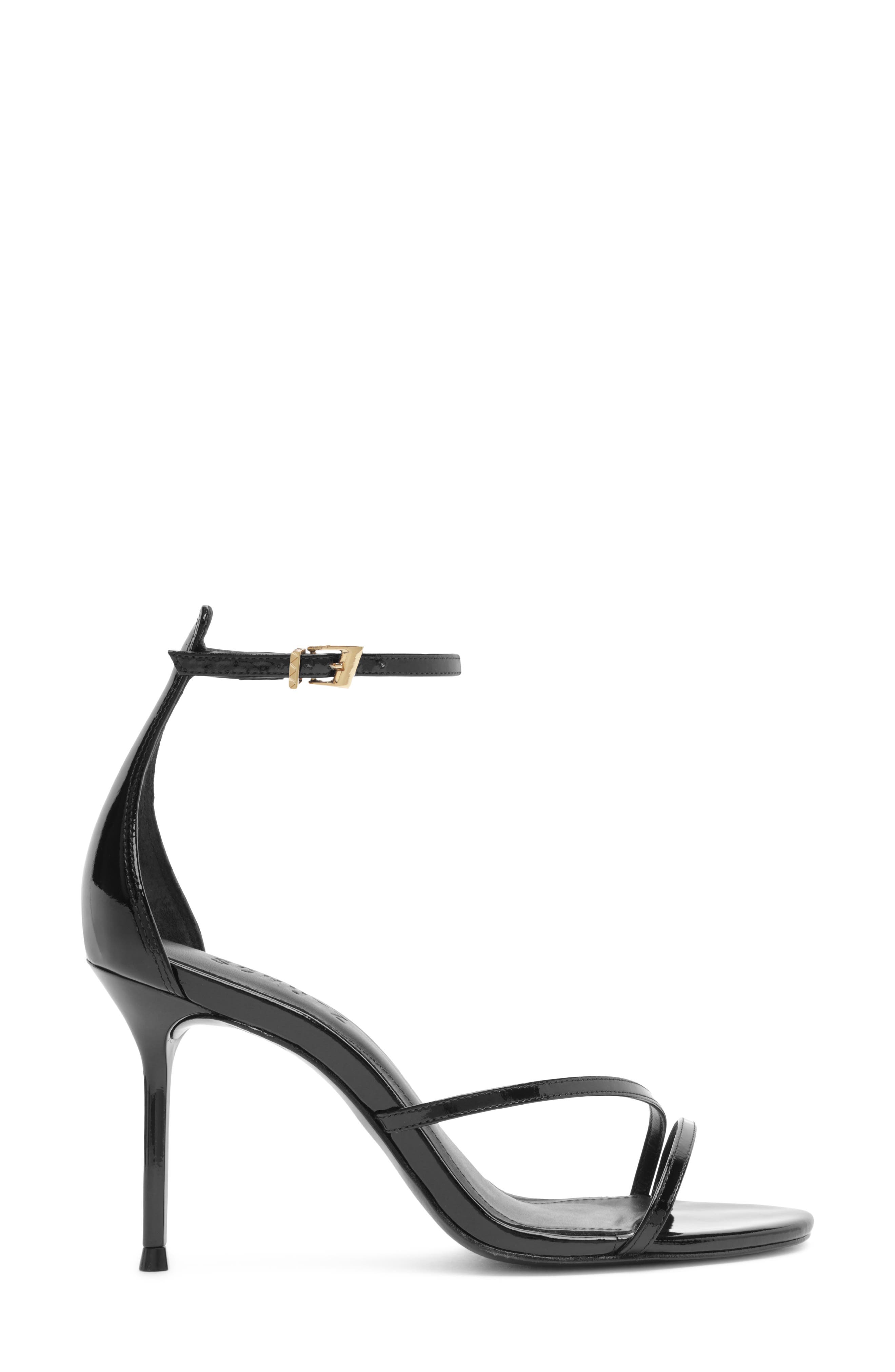 Tessa Leather Sandal, Alternate, color, BLACK