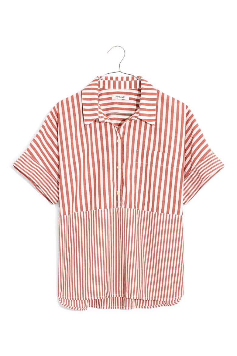 Stripe Play Daily Shirt, Alternate, color, EVEN STRIPE RUSTY TORCH