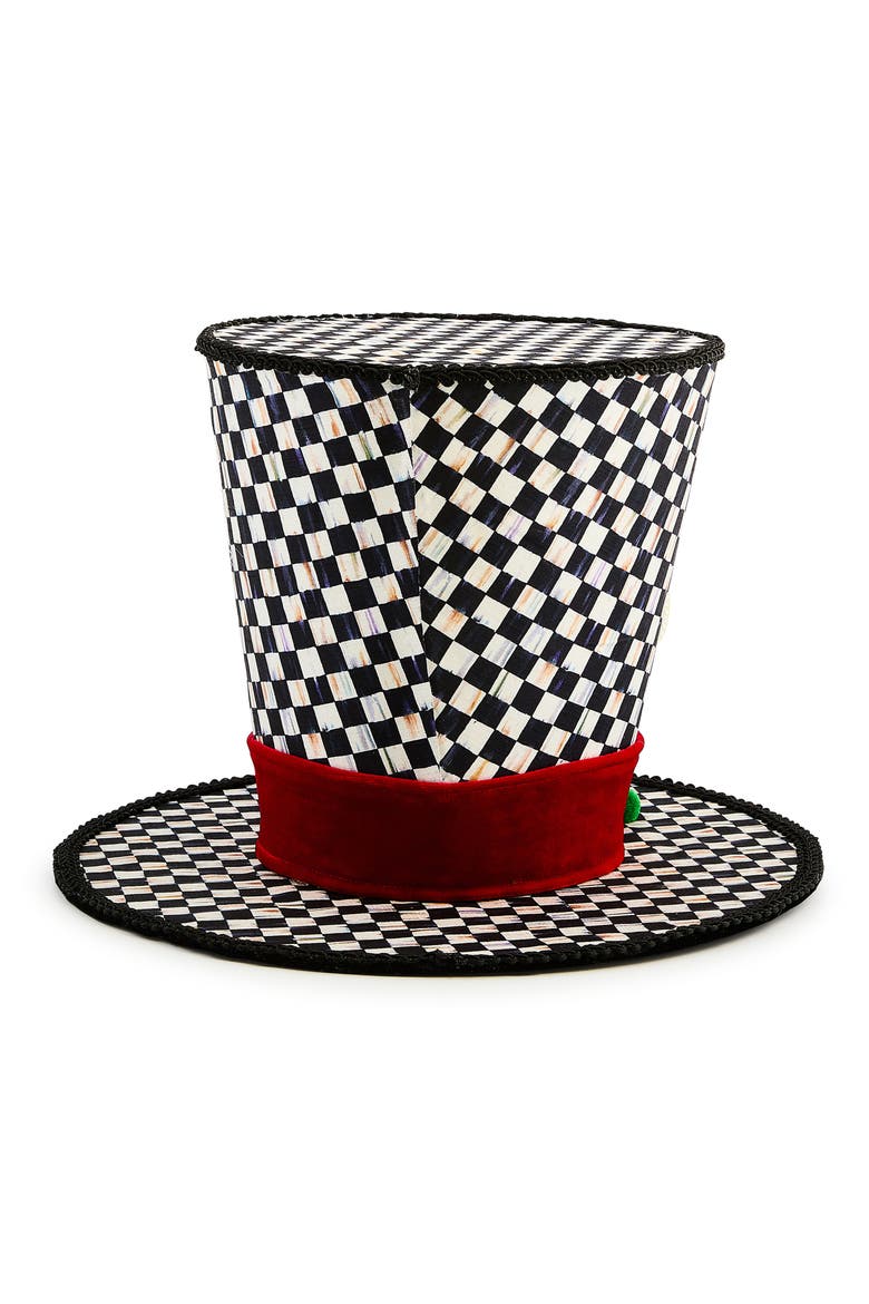 Check It Out Top Hat Tree Topper, Alternate, color, BLACK