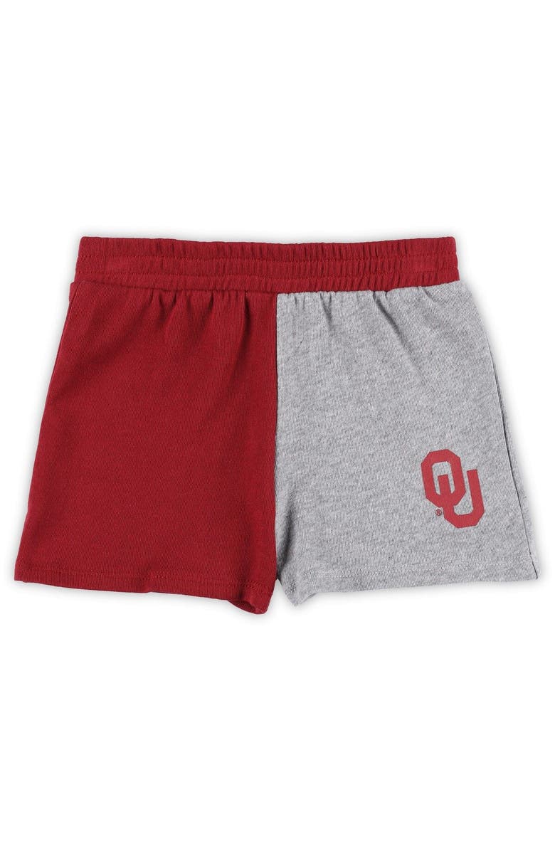 Outerstuff Toddler Heather Gray Oklahoma Sooners Super Star T-Shirt & Shorts Set, Alternate, color, Heather Gray