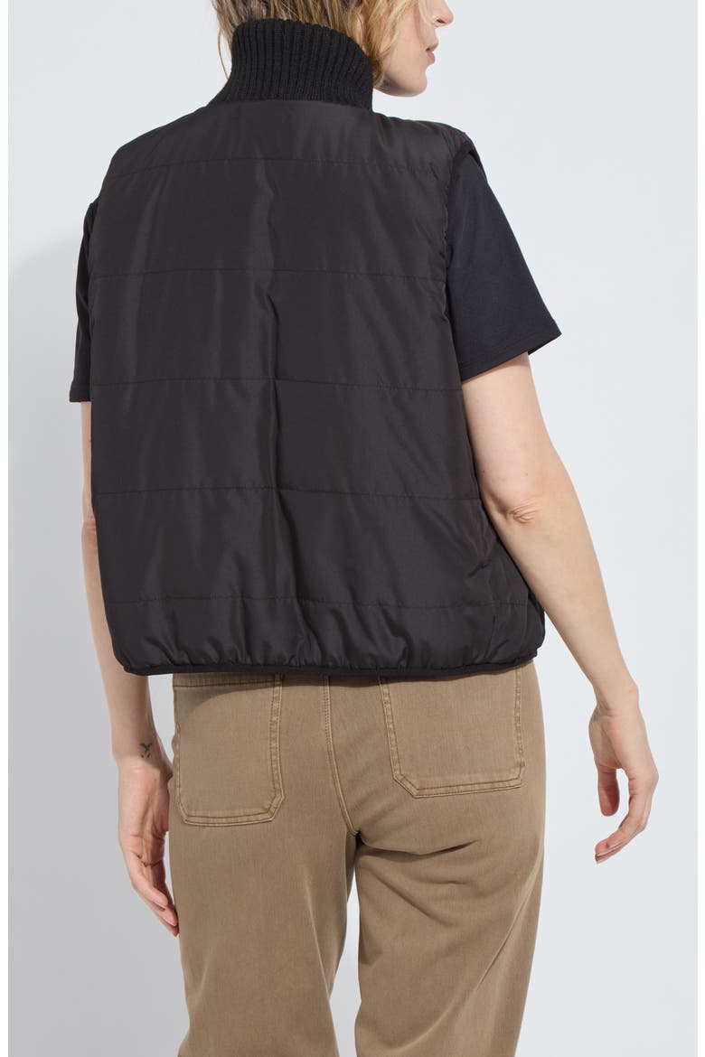 Prudence Reversible Vest, Alternate, color, BLACK