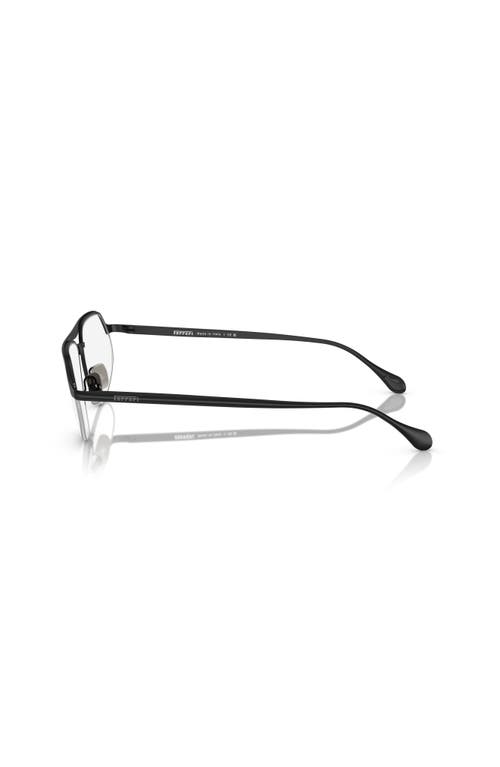 Ferrari 55mm Irregular Optical Glasses In Black