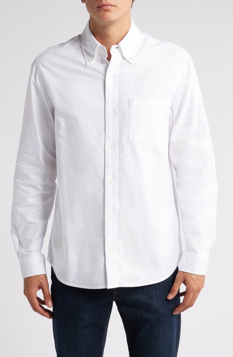 Schott NYC Button-Down Oxford Shirt, Main, color,
