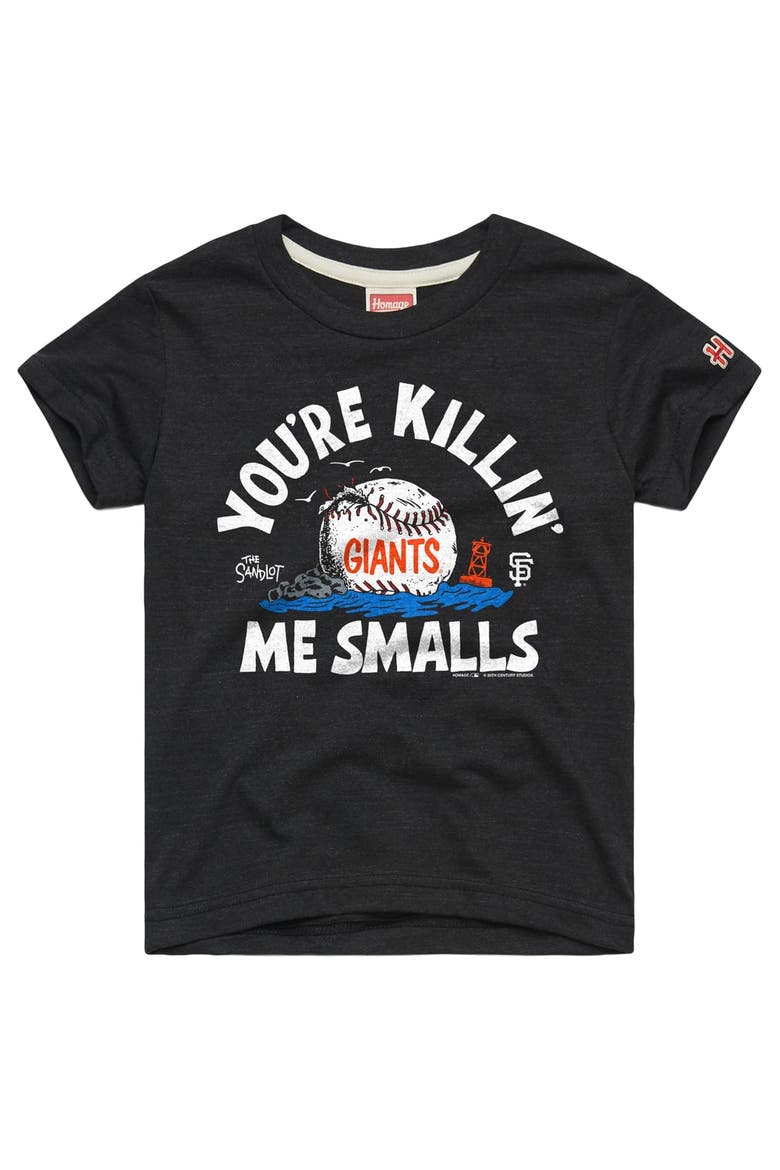Toddler Homage Charcoal San Francisco Giants x The Sandlot Tri-Blend T-Shirt, Main, color, Charcoal