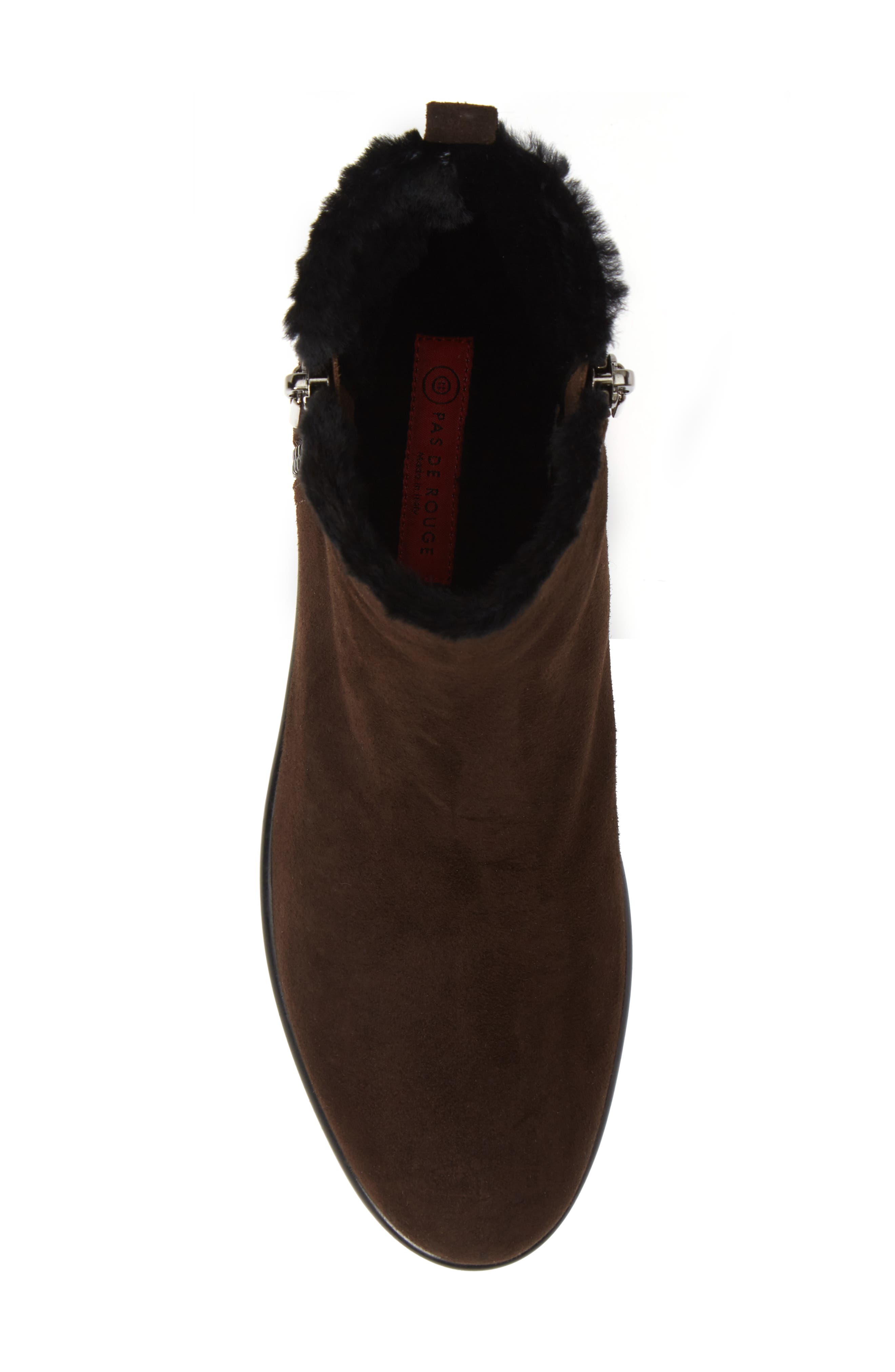 Pas de Rouge Nora Genuine Shearling Bootie, Alternate, color, 