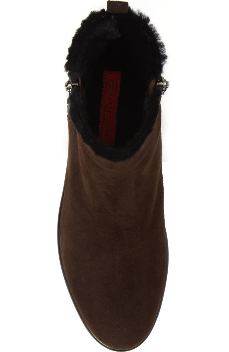 Pas de Rouge Nora Genuine Shearling Bootie, Alternate, color,