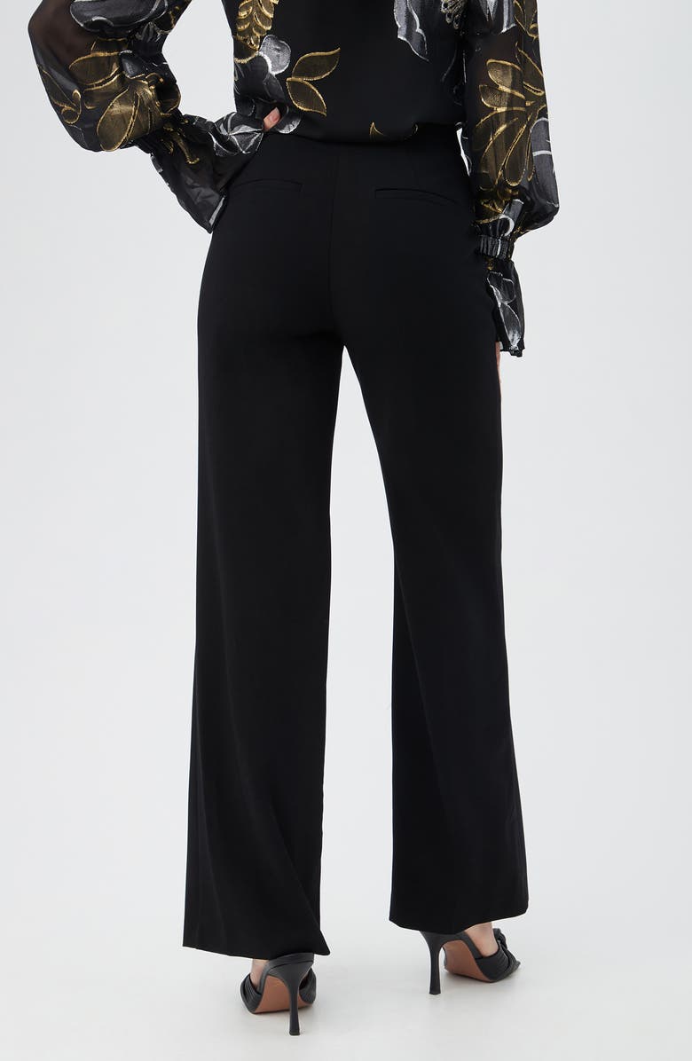Trina Turk Wasabi Wide Leg Pants, Alternate, color, Black