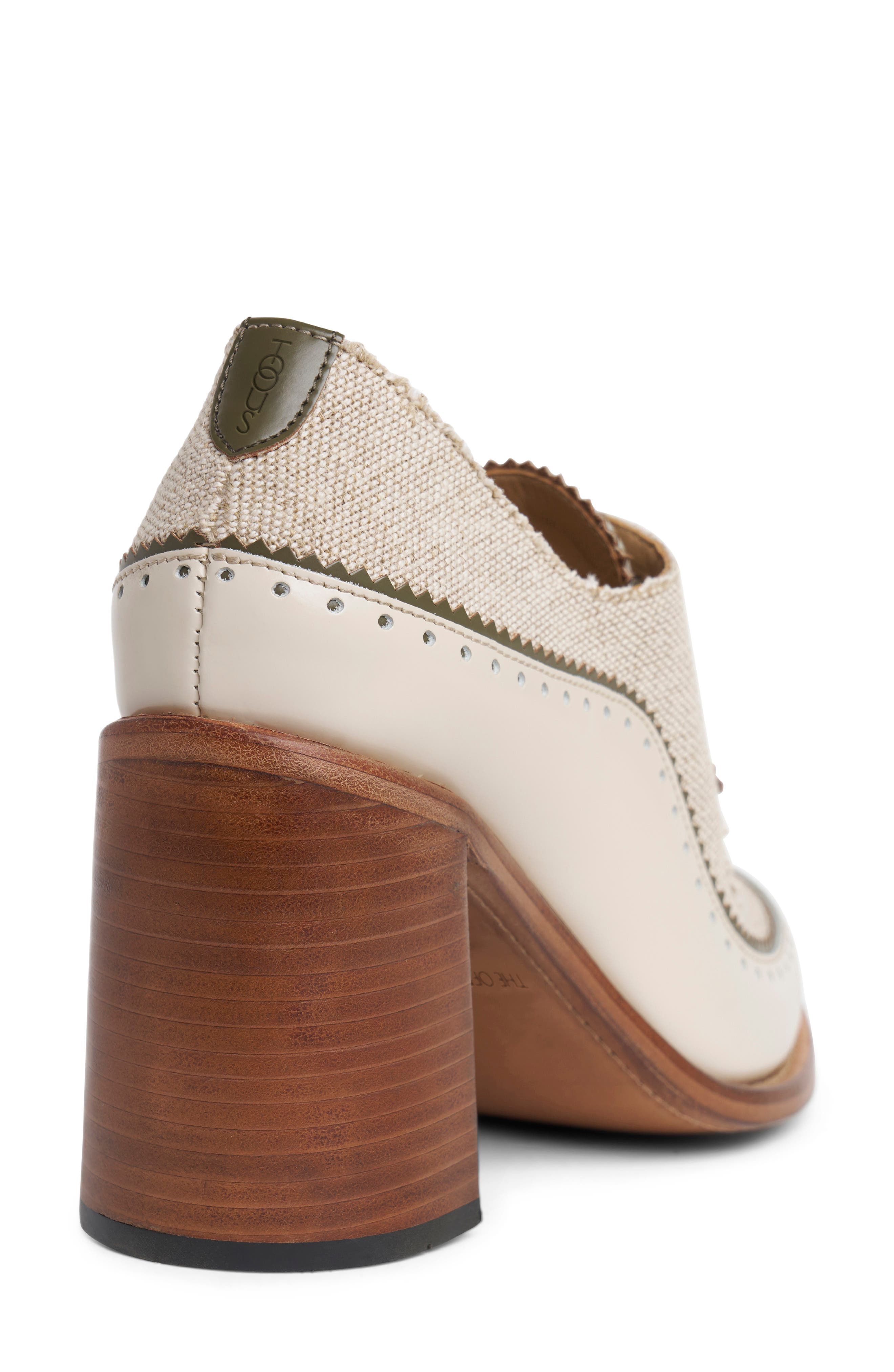 THE OFFICE OF US Mrs. Bianca Wingtip Pump, Alternate, color, Ecru