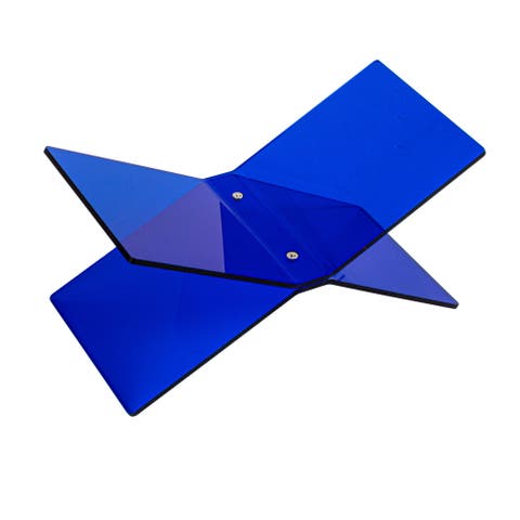 Acrylic Kitchen Cookbook Holder, Blue