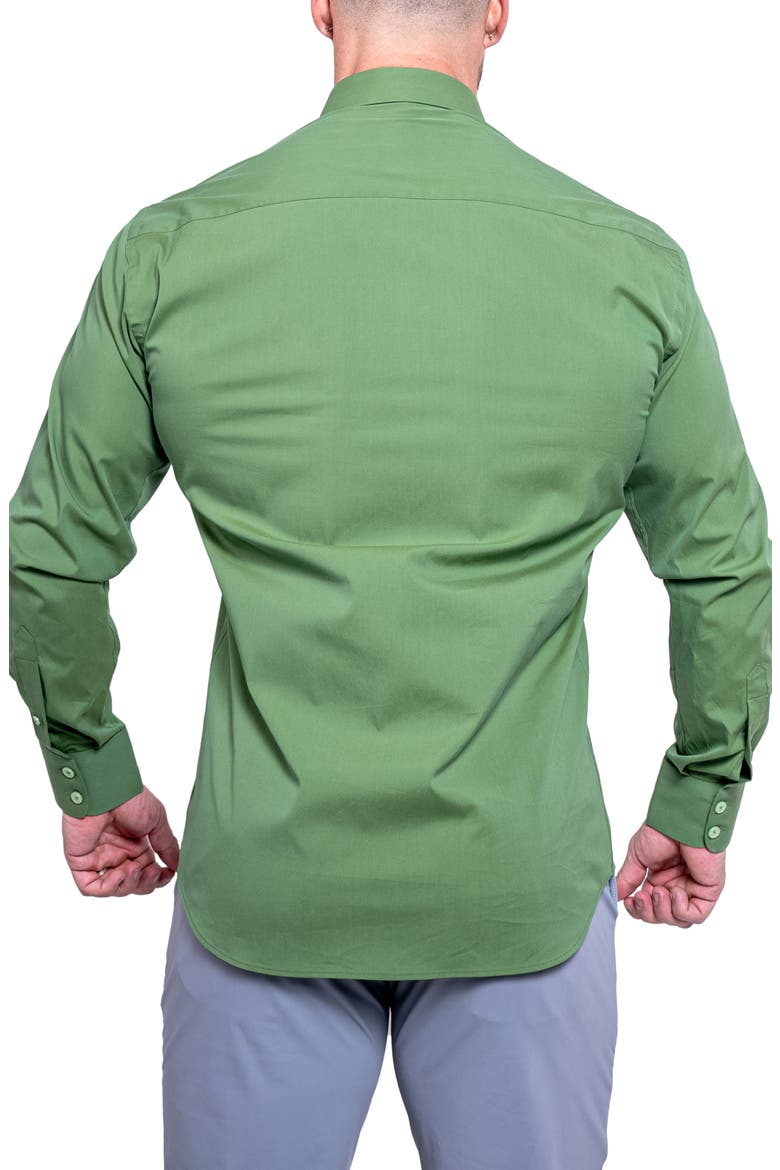Einstein Aristocratluxestretch Button-Up Shirt, Alternate, color, GREEN