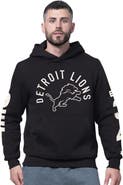 STARTER Men's Starter Black Detroit Lions Handoff Fleece Hoodie Sweatshirt