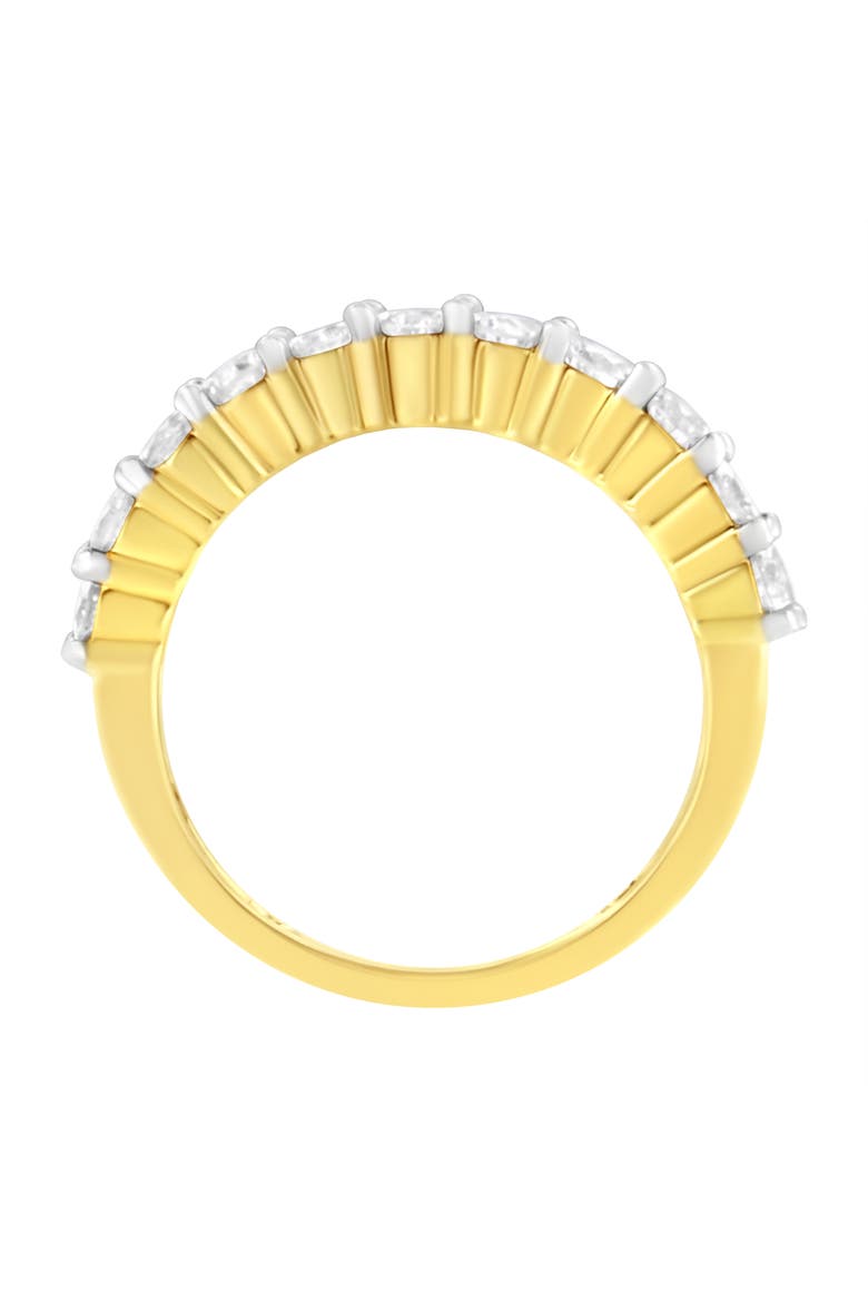 IGI Certified 10K Gold 1.0 Cttw Diamond Fluted Band Wedding Ring, Alternate, color, Yellow Gold