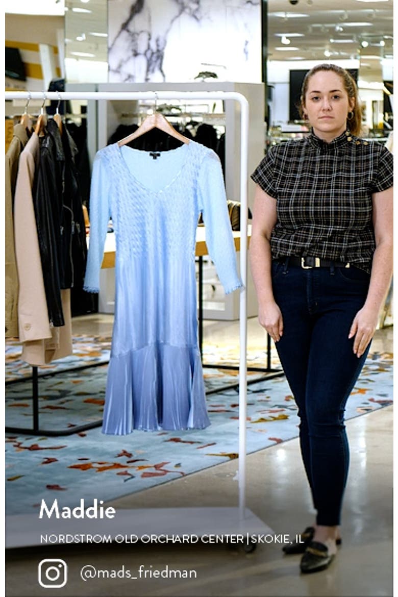 Charmeuse Long Sleeve Cocktail Dress video