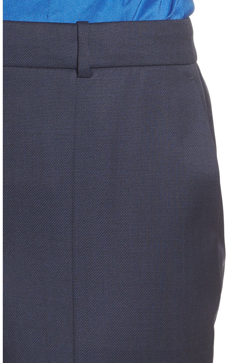 Tamea Dark Blue Wool Melange Trousers, Alternate, color, BLUE FANTASY