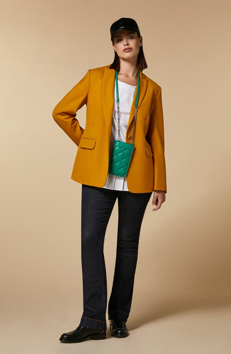 Marina Rinaldi Pleated Peplum Pullover Blouse, Alternate, color,