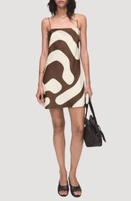 MANGO Just Print Sleeveless Minidress