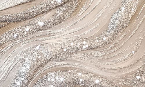 Wynwood Studio Silver Waves Ii Canvas Wall Art In White