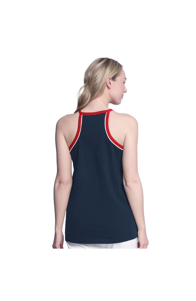 G-III 4HER BY CARL BANKS Women's G-III 4Her by Carl Banks Navy Atlanta Braves Curveball Racerback Tank Top, Alternate, color, 