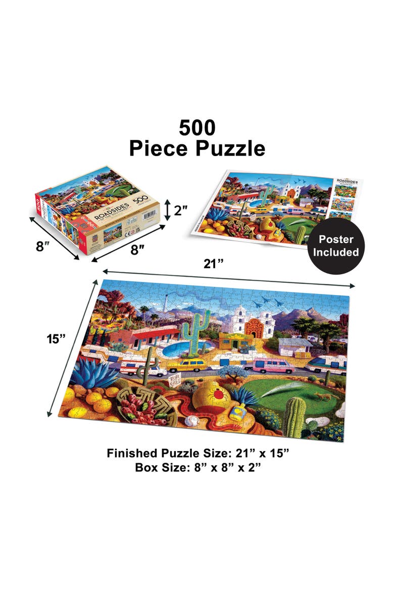 Land of AZ 500 Piece Jigsaw Puzzle, Alternate, color, Multicolor