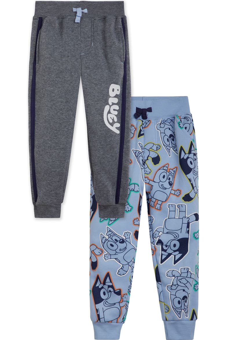 2-Pack Fleece Jogger Pants, Main, color, Bluey Blue Grey