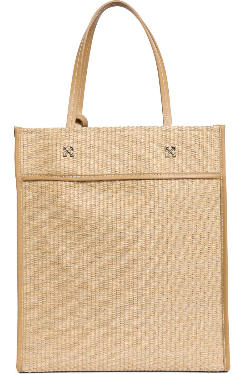 Off-White Large Boxy Tote Bag, Alternate, color, Natural