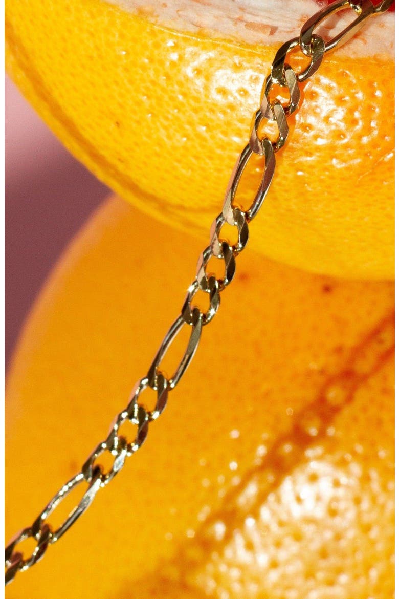 Figaro Chain Necklace, Alternate, color, Yellow Gold Vermeil