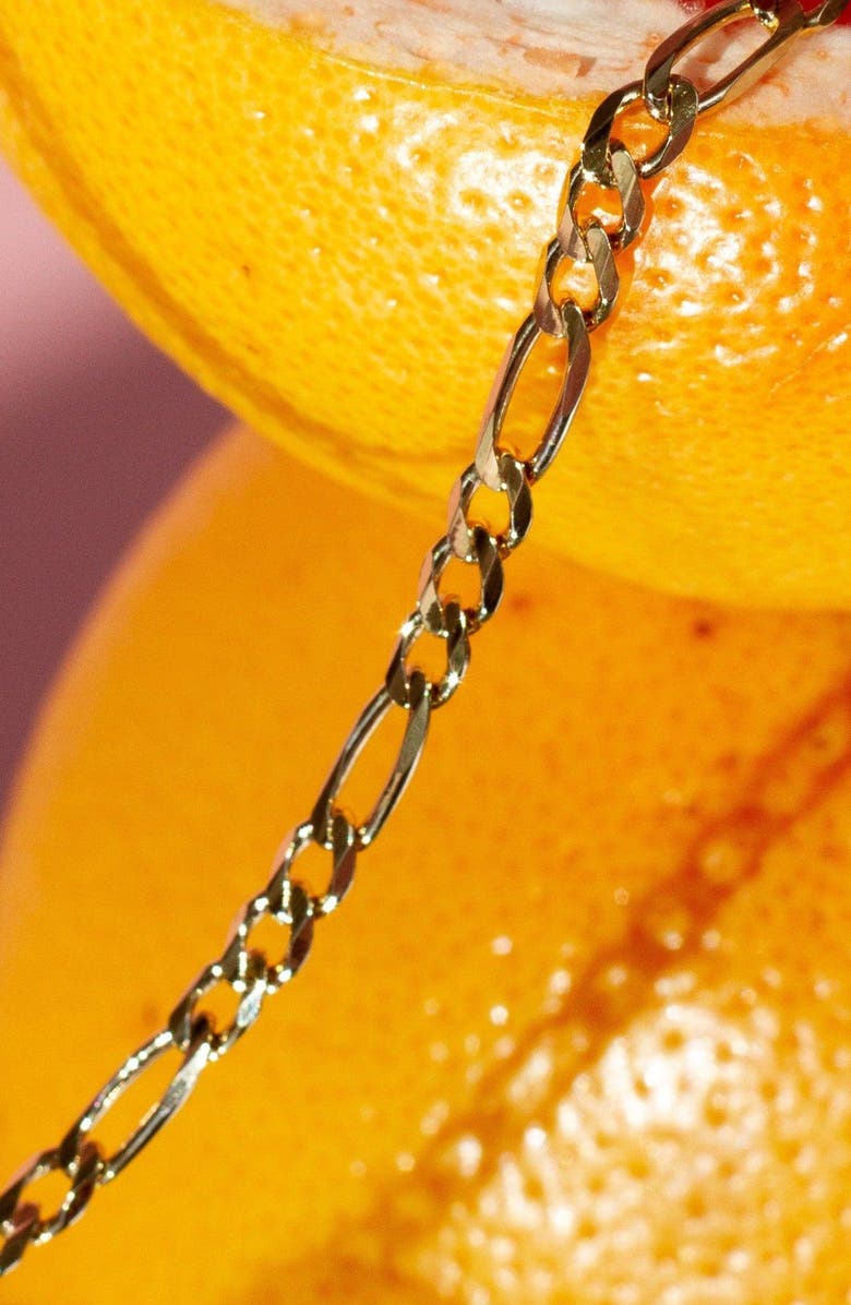 Aurate New York Figaro Chain Necklace, Alternate, color, Yellow