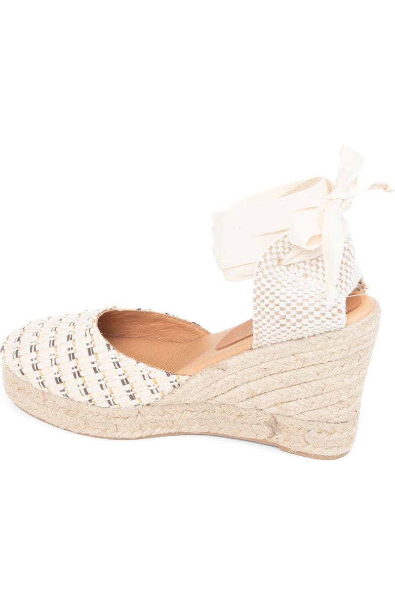 patricia green Lillian Raffia Ankle Wrap Platform Espadrille Sandal, Alternate, color,